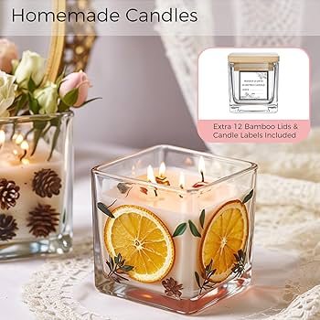 花瓶　54545 Amazon.com: CONNOO 12 Pack Square Glass Vase 3